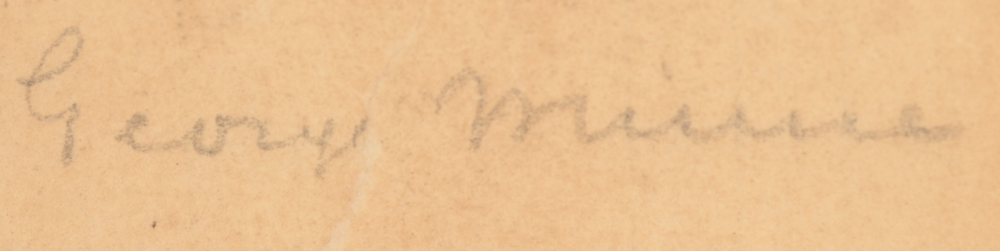 George Minne — Signature of the artist, bottom right