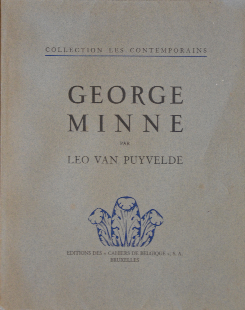 George Minne — Cover of the book by Van Puyvelde from 1930.