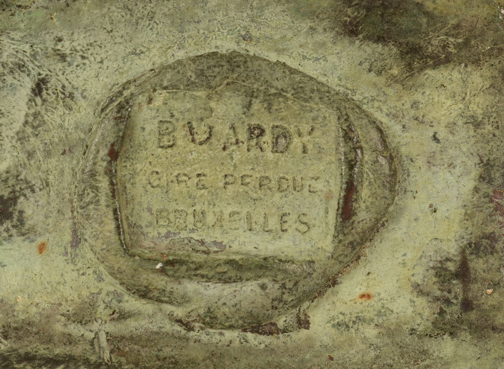 Constant Montald — Foundry mark of Batardy in Brussels on the side of the base.