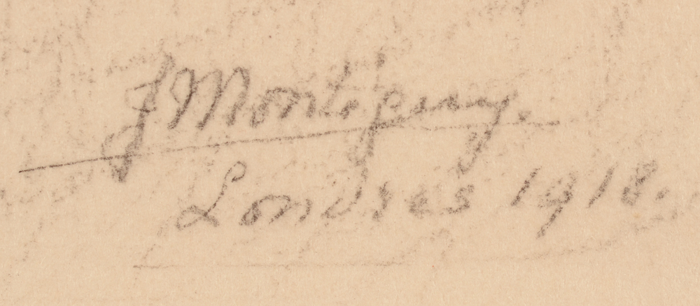 Jenny Montigny — Signature of the artist, localisation and date.