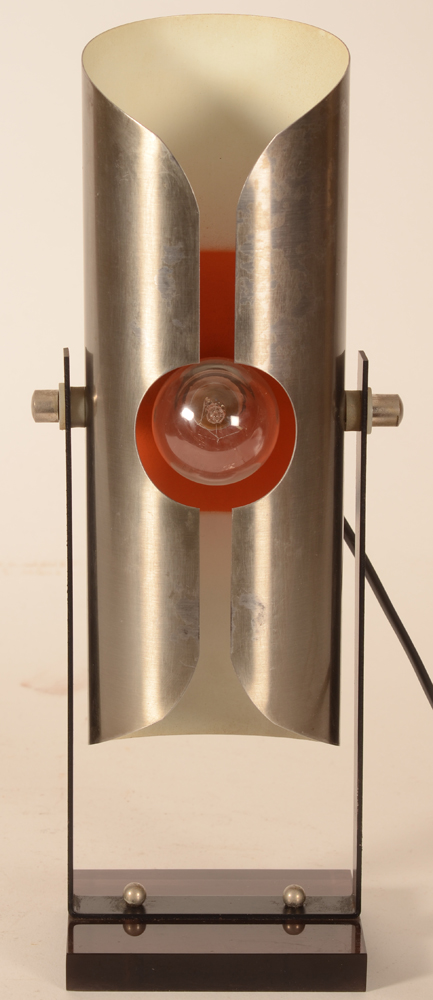 Moonlight lamp — Front, in vertical stand during the day