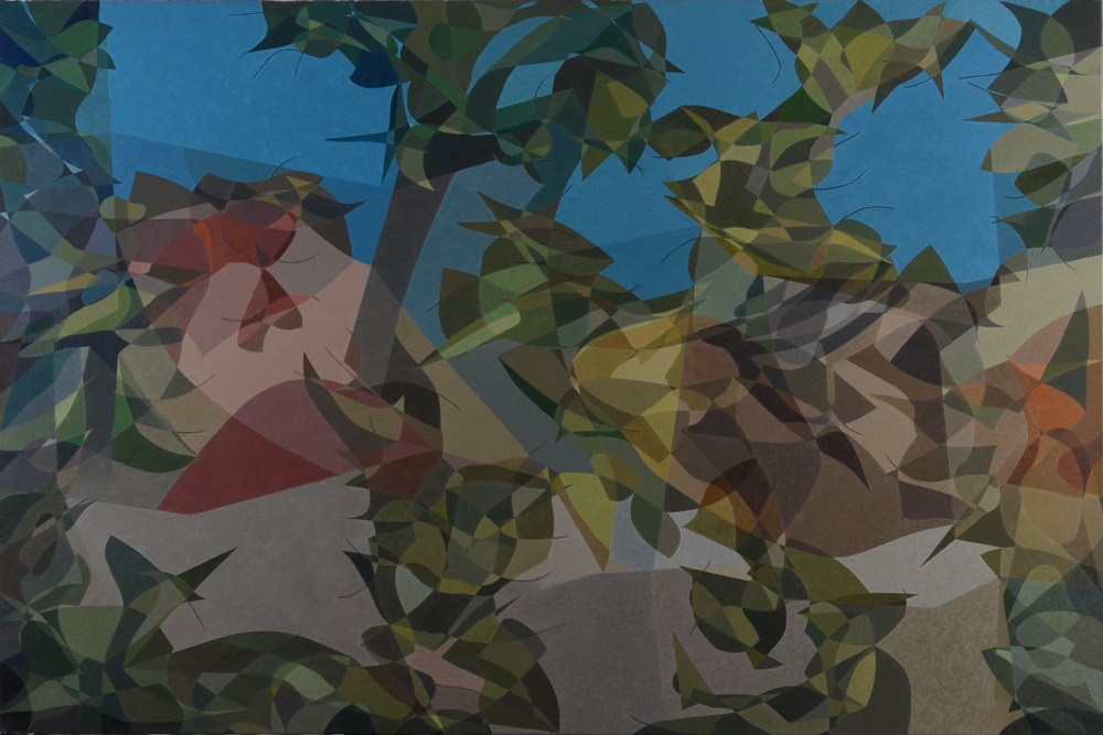 Edgar Neyt — "Variation 6 sur Kobako", huile sur toile de 2007