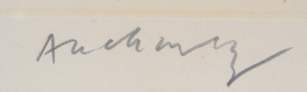 Pierre Alechinsky — Signature of the artist in pencil bottom right