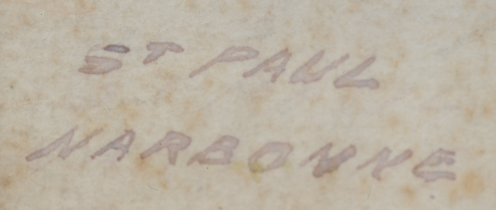 Ernest George — Title of the work, bottom left