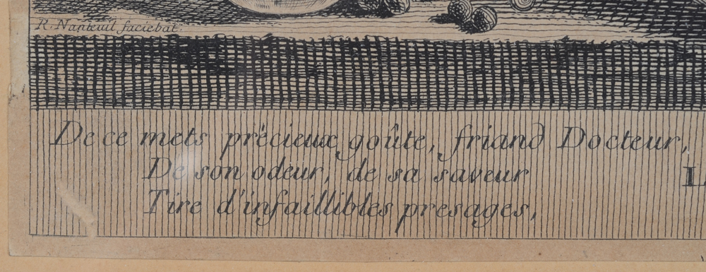 Robert Nanteuil  — Signature in the image and text to the left