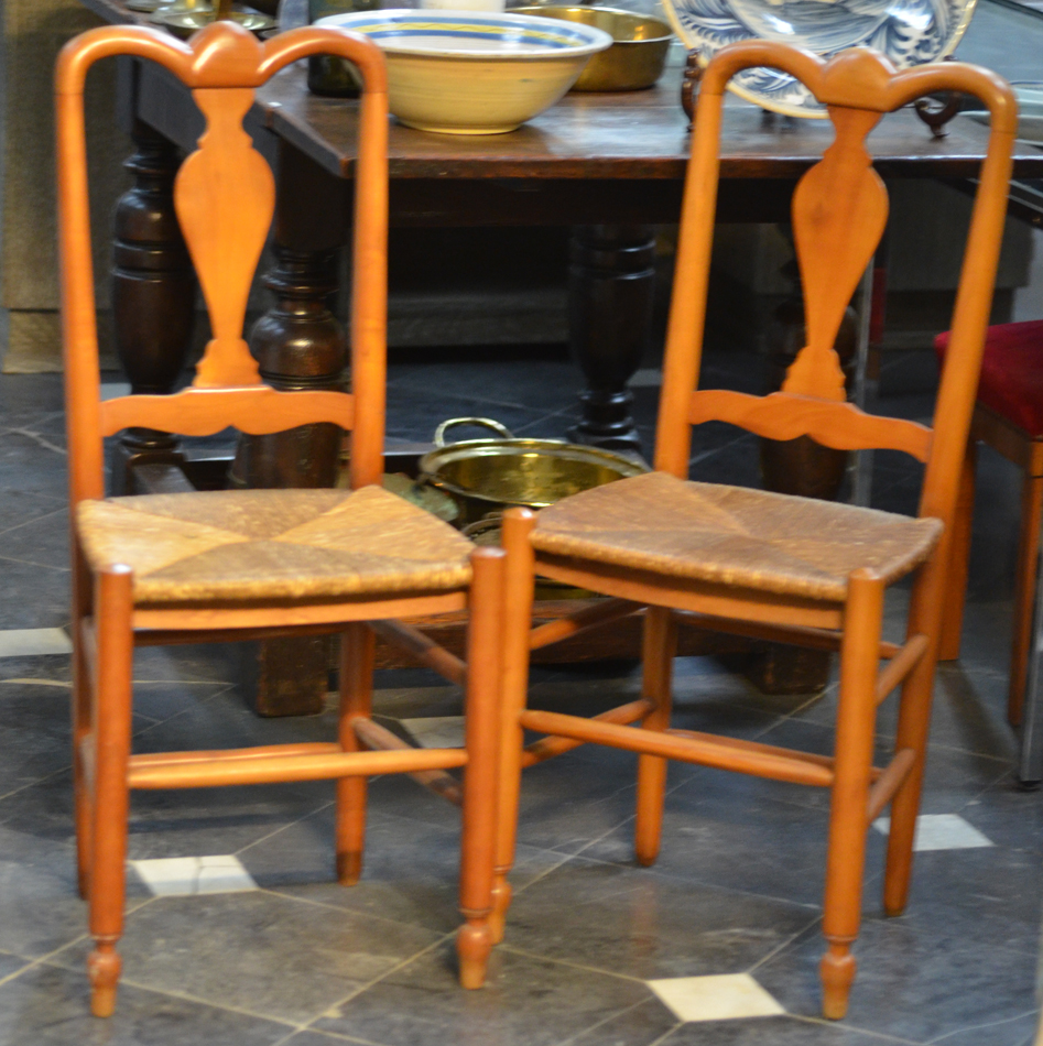 a pair of Beguine chairs — Both chairs in good condition