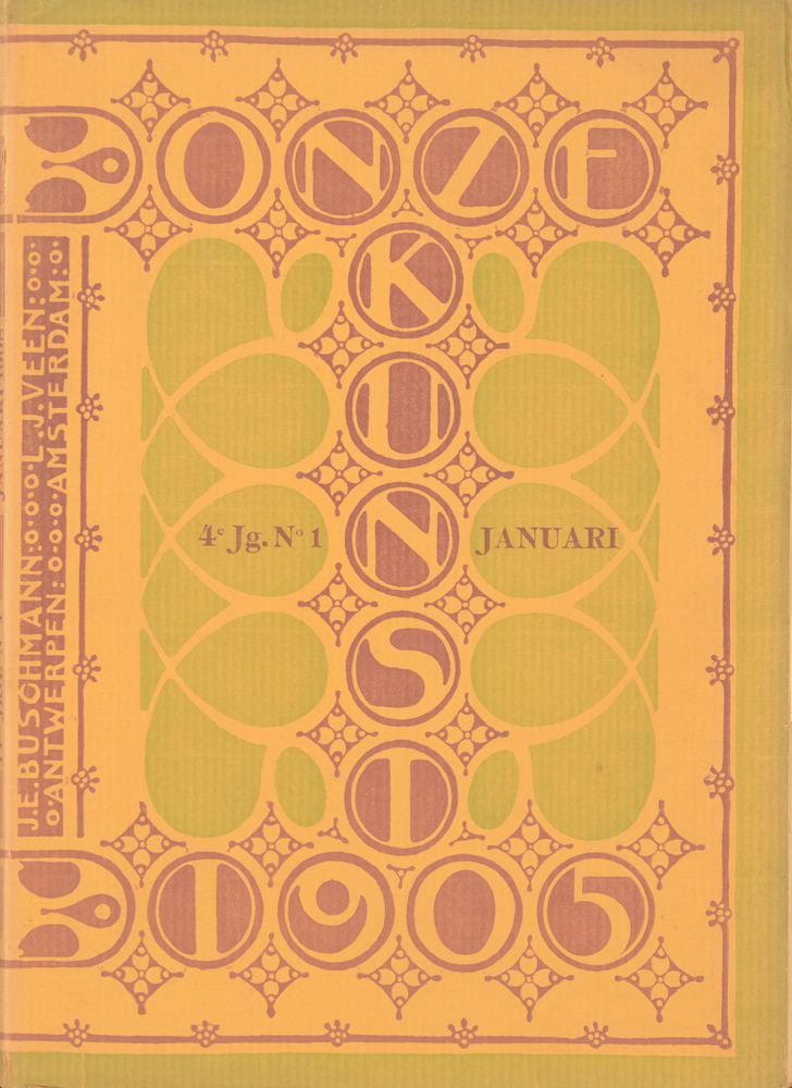 Onze Kunst 1905 — Couverture dessinée par H.P. Berlage