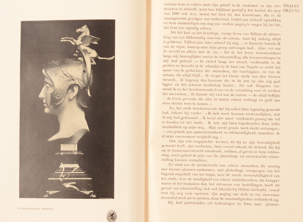 Onze Kunst 1906 — Important article on Julien Dillens