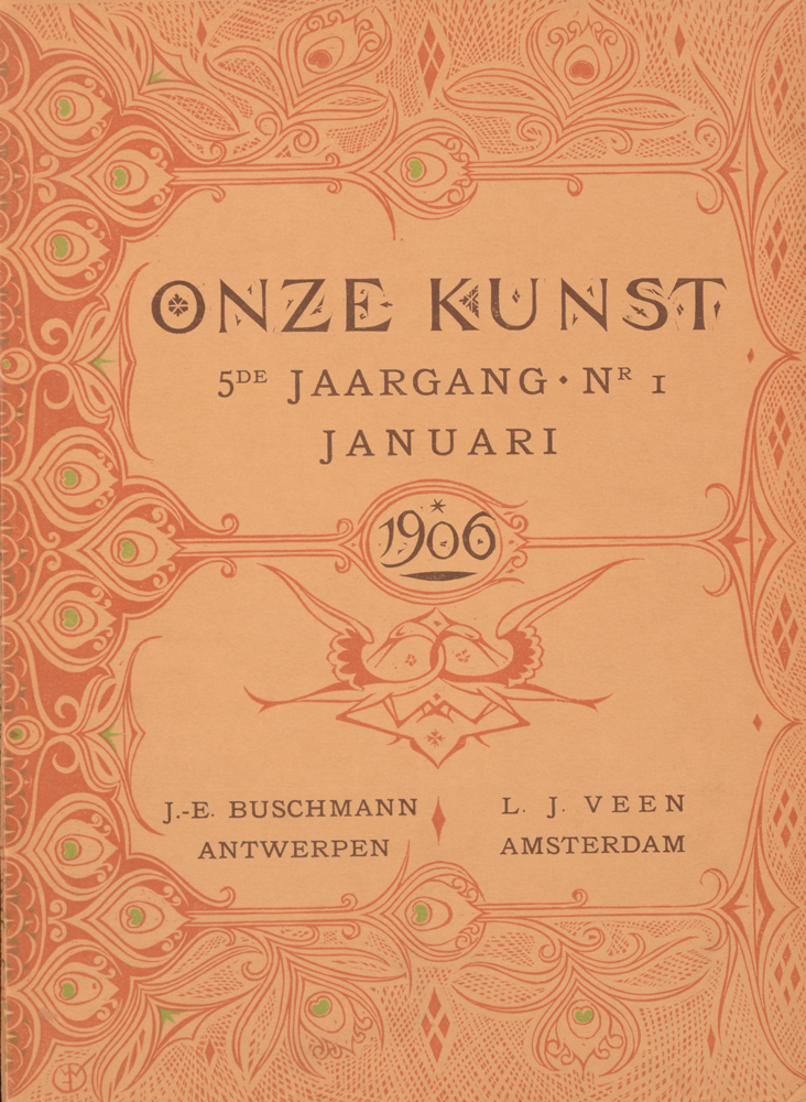Onze Kunst 1906 — covers designed by W. Dijsselhof