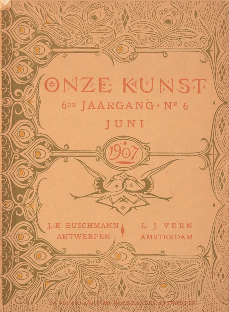 Onze Kunst 1907 — June cover