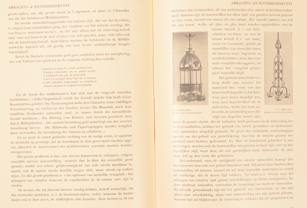 Onze Kunst 1909 — Article on Berlage