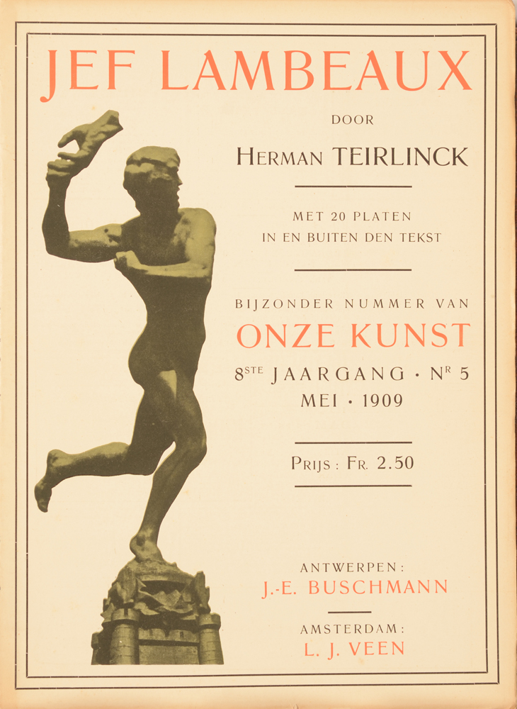 Onze Kunst 1909 — Special issue on Jef Lambeaux