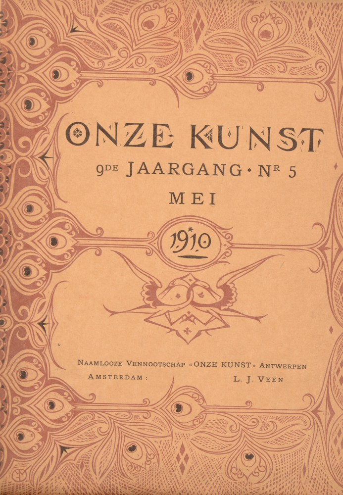 Onze Kunst 1910 — May issue cover