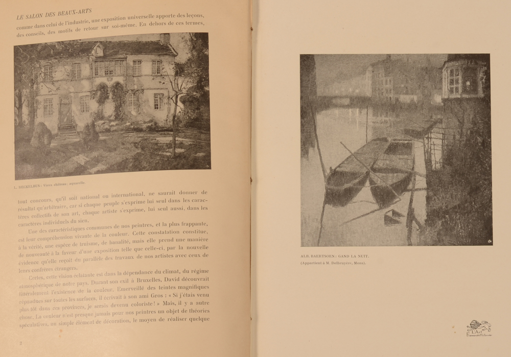 Art Flamand et Hollandais 1913 — Article on Albert Baertsoen