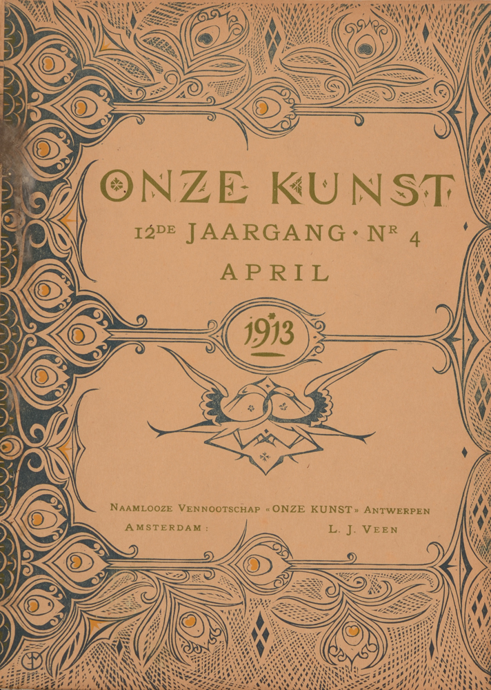 Onze Kunst 1913 — April issue, cover