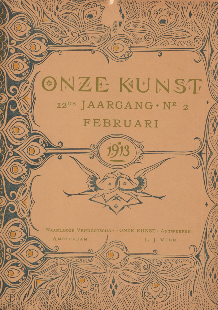 Onze Kunst 1913 — Februari loose issue cover