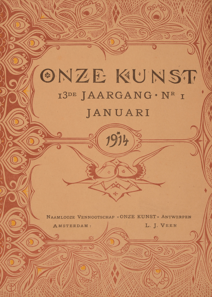 Onze Kunst 1914 — Cover January issue