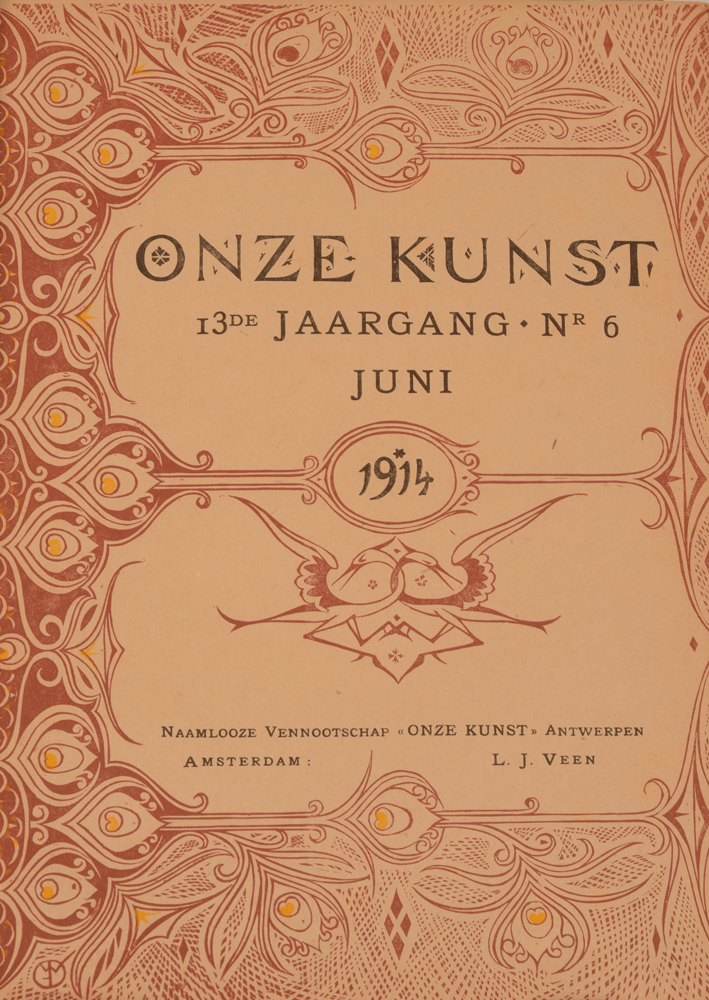 Onze Kunst 1914 — Cover June issue