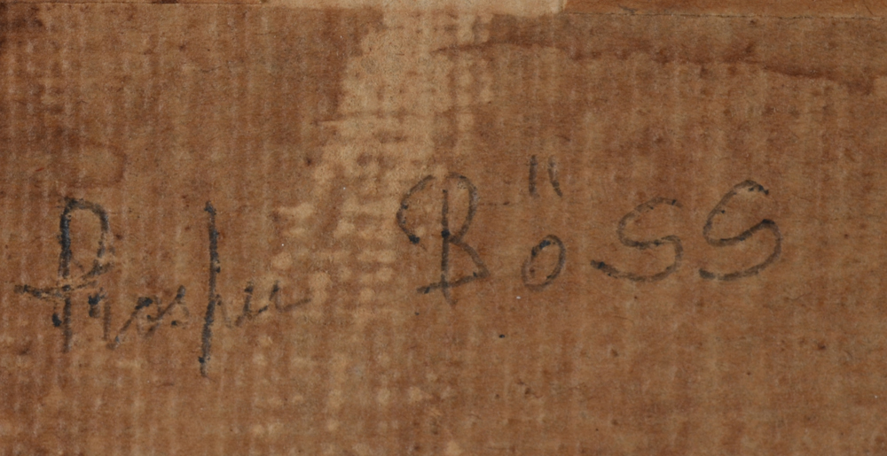 Prosper Böss  — Signature top left at the back, possibly by another hand