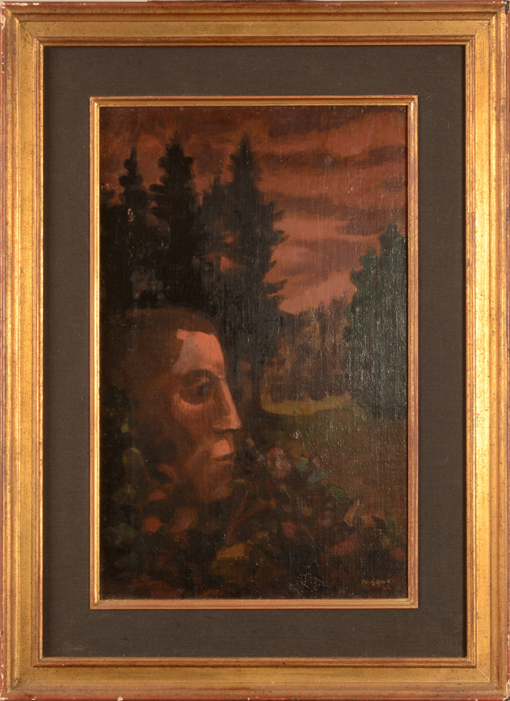 Aubin Pasque — The painting in its frame