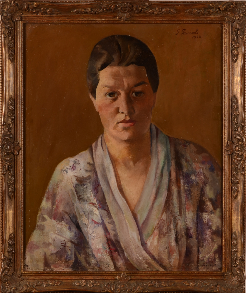 Gaston Pauwels — Portrait expressioniste- neo-réaliste du peintre de 1928