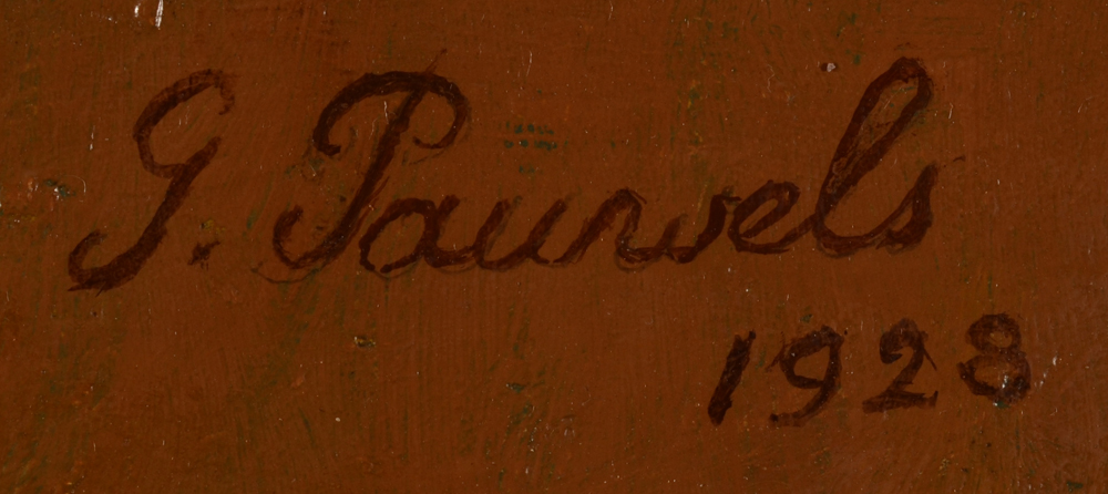 Gaston Pauwels — signature of the artist and date, top right