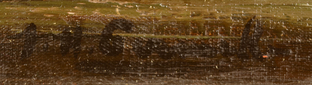 John Permeke — signature of the artist, bottom left (image slightly enhanced)