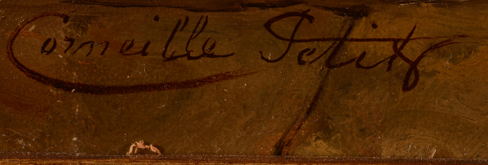 Corneille Petit — Signature of the artist, bottom left