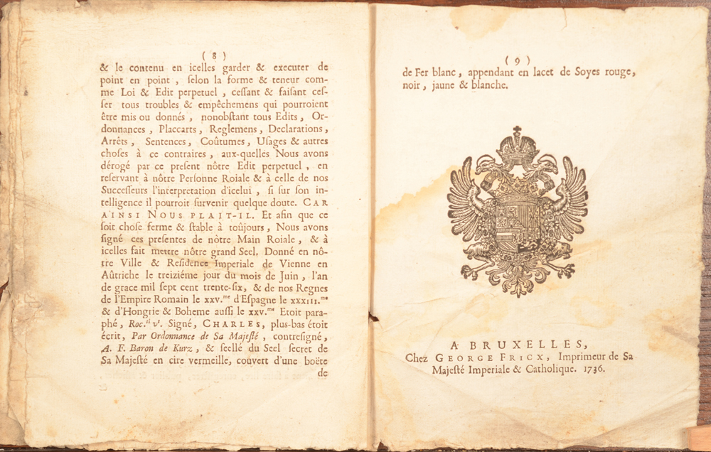 Placcart Bruxelles 1736 — End of the document