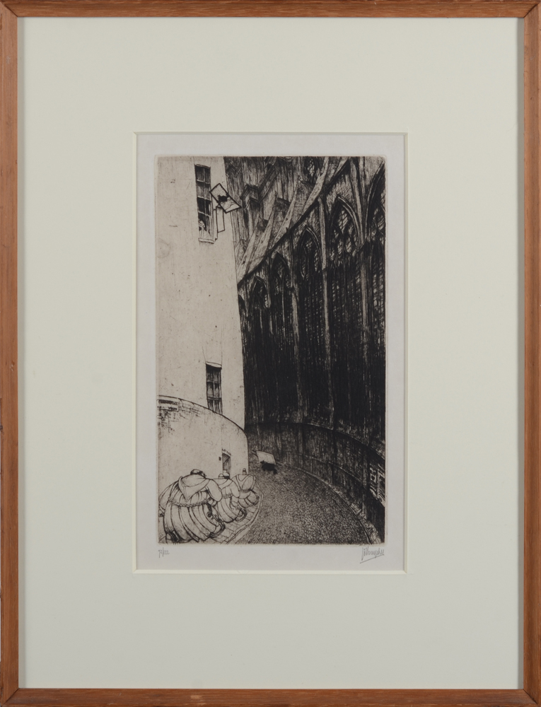 Jules De Bruycker — The etching in its frame