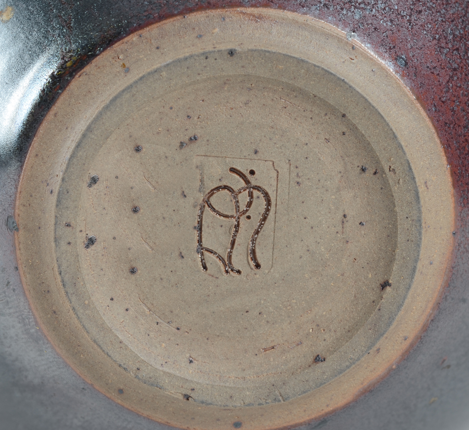 Unknown studio potter — Mark incised into the bottom of the base