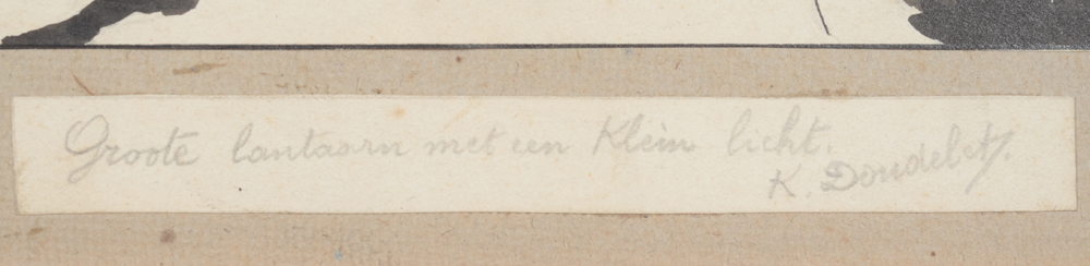 Charles Doudelet — title and signature at the bottom, in pencil.