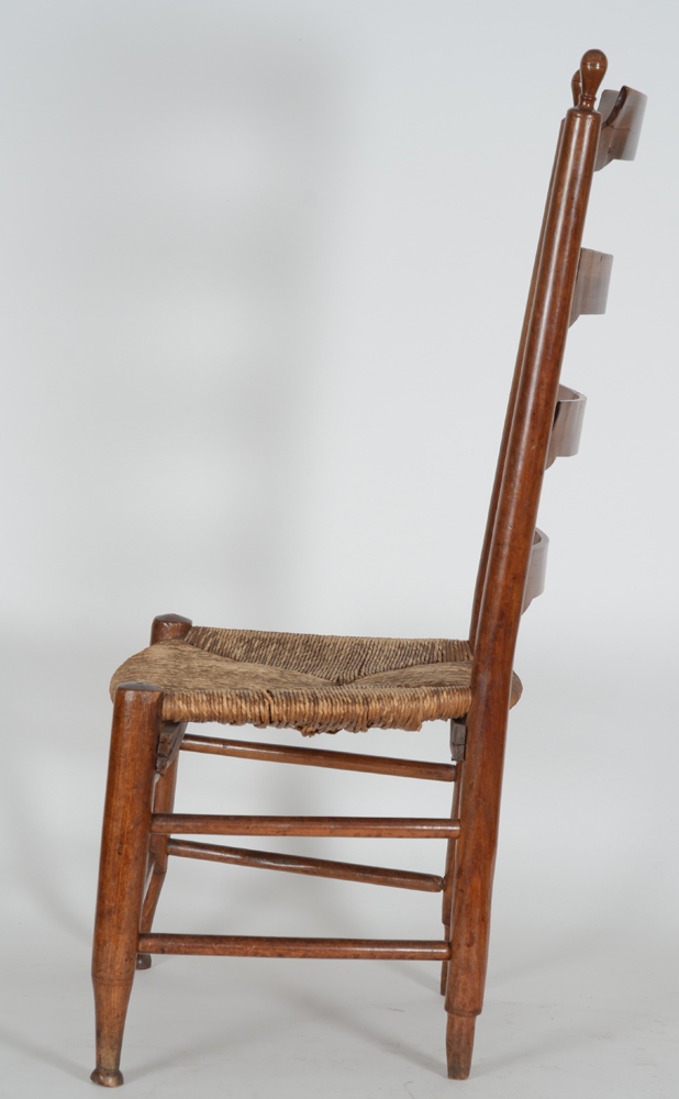 A small vernacular smokers chair, 19th century — Chair profile