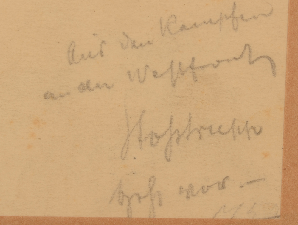 A. Reich — Inscription in pencil at the back
