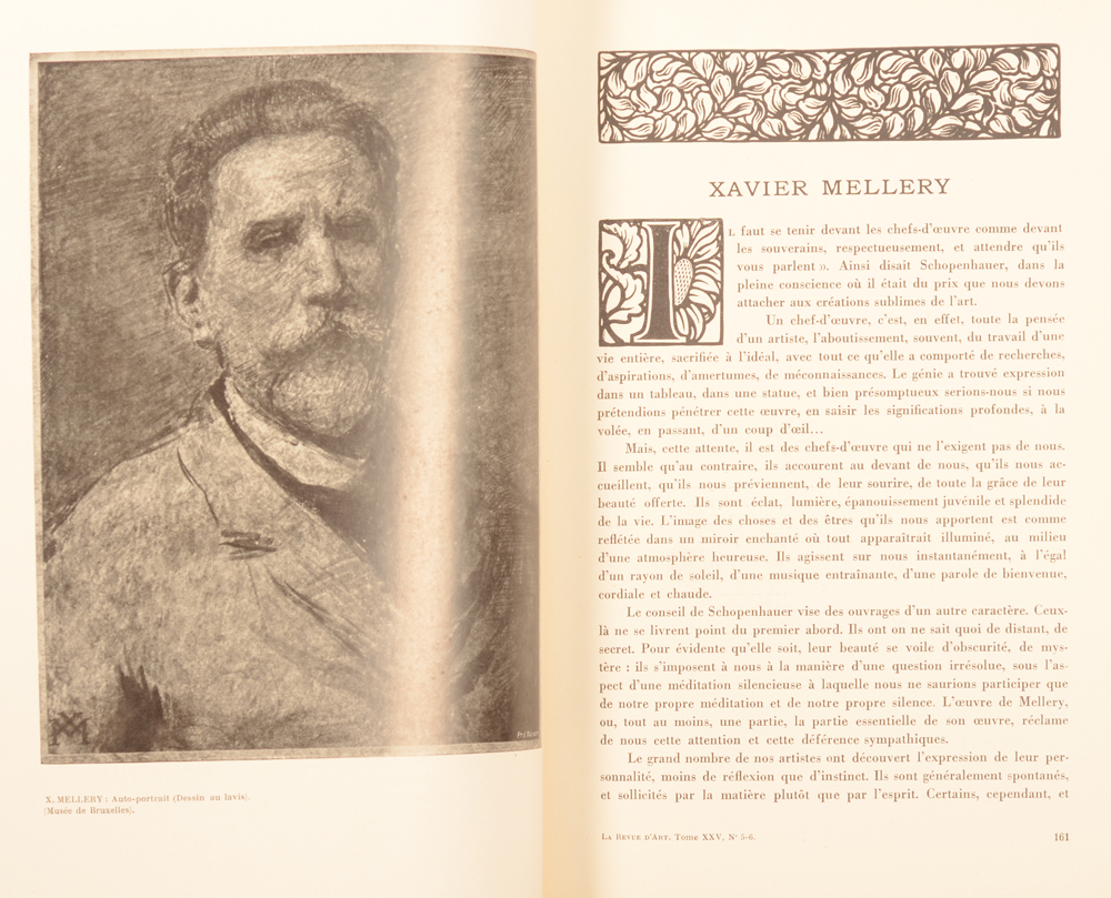 La Revue d'Art 1925 — Special issue on Xavier Mellery