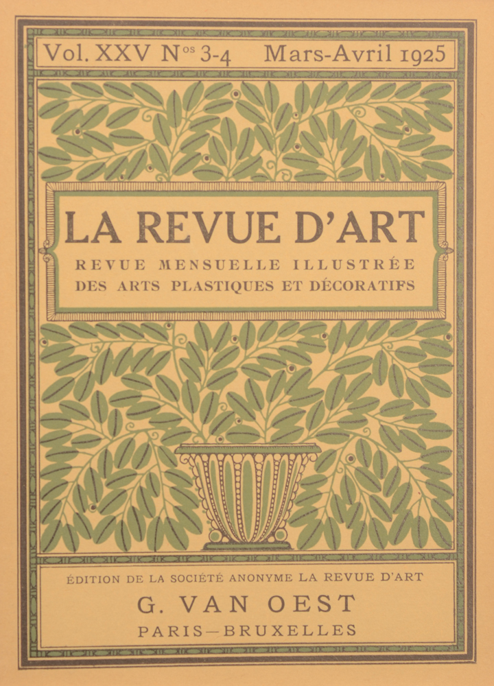 La Revue d'Art 1925 — March cover