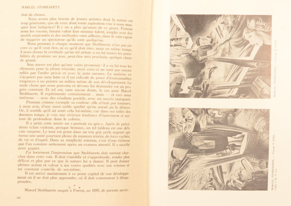 Revue d'Art 1928 — Detail article on Marcel Stobbaerts