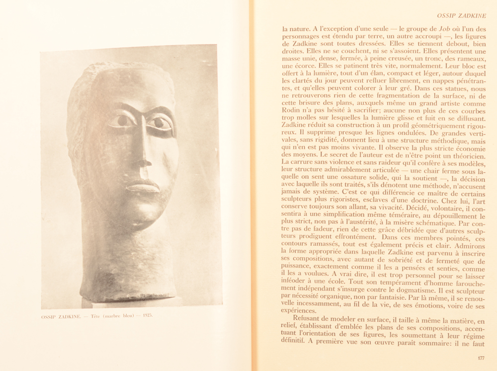 La Revue d'Art 1929 — Early article on the work of Ossip Zadkine