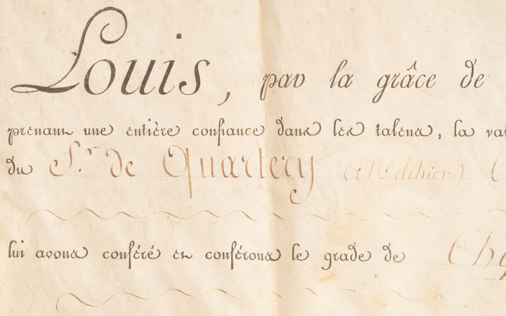 Louis XVIII — <p>Detail of the document</p>