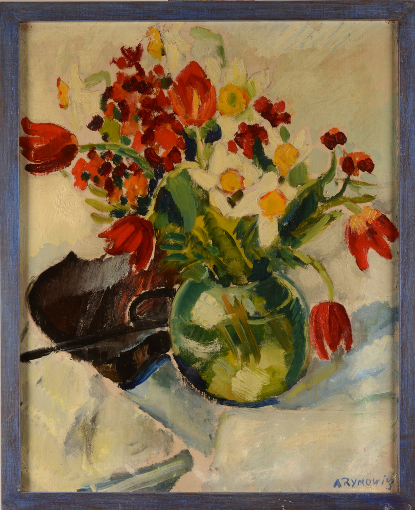Alice Rymowicz the red tulips — Dans un cadre moderne