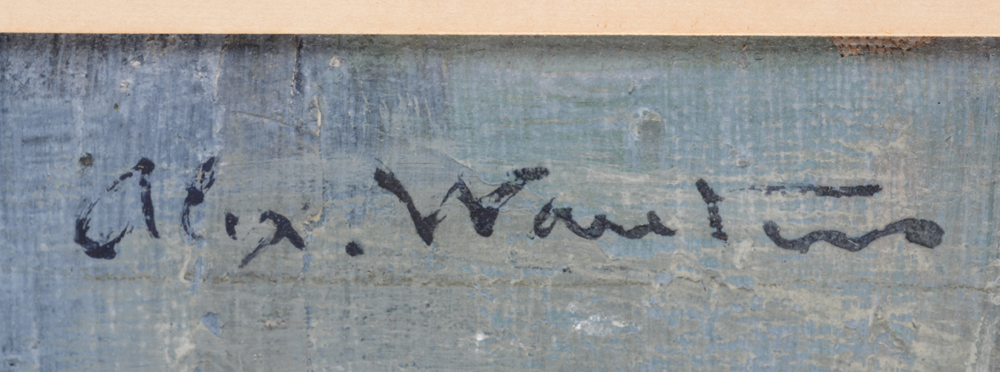 Alex Wauters — Signature of the artist top right