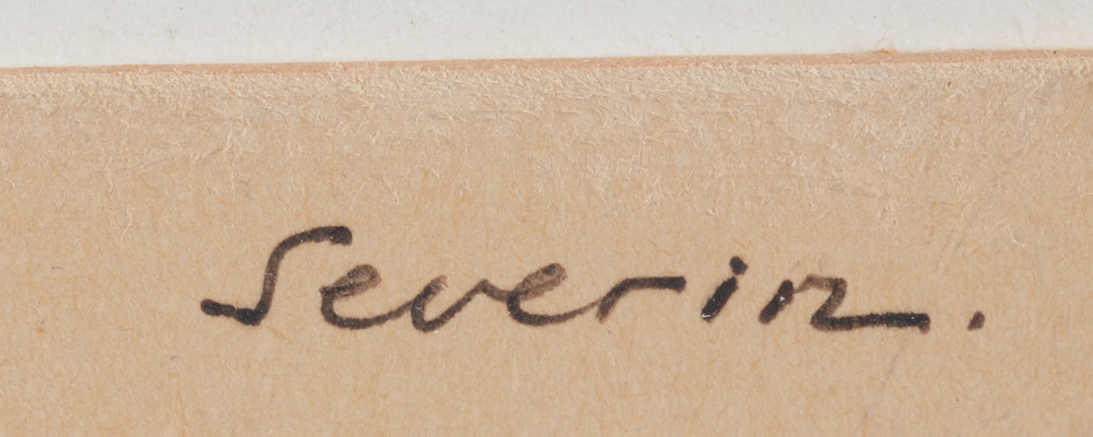 Mark Severin — Signature bottom right