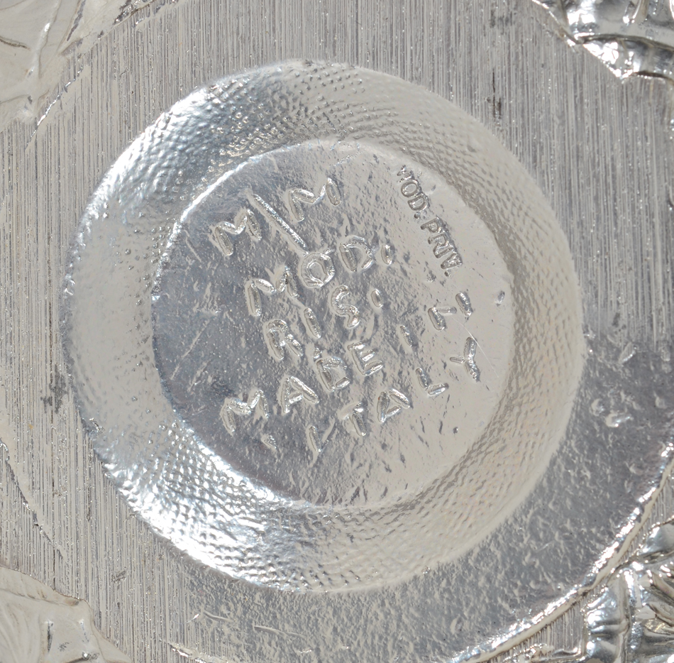 Mauro Manetti (design), a pineapple ice bucket, 2nd half of the XXth century — Marked on the bottom of the base