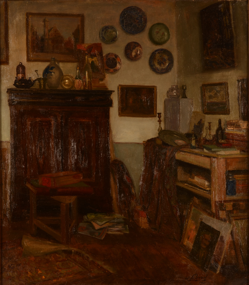 Willy Scaton — L'intérieur de l'artiste, 1931, huile sur toile signée et datée