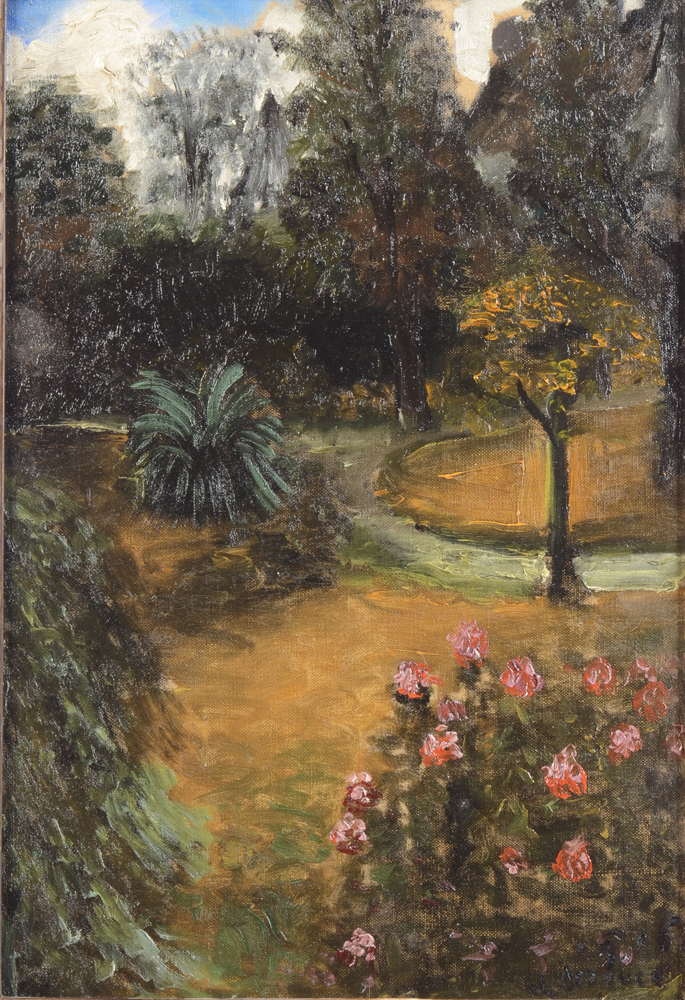 Albert Servaes — The garden of Jules De Coster, 1916, oil on canvas