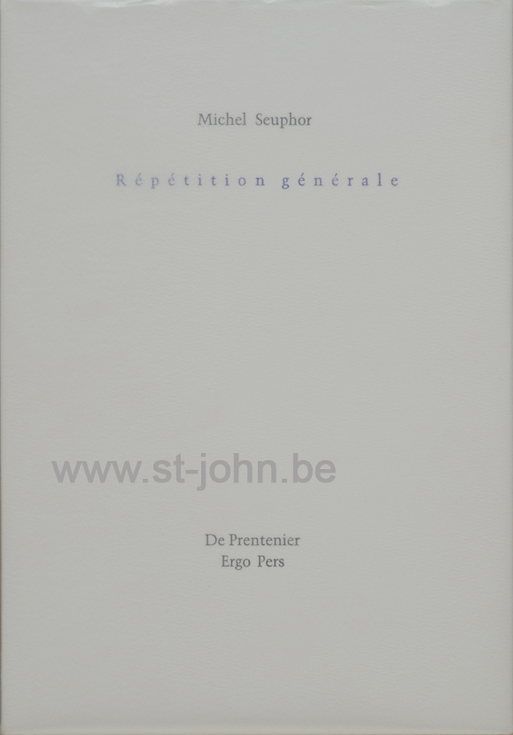 Repetition Generale, 1998 (book). — <p>
	Repetition Generale, an extract from Terrasses, edited and printed by Ergo Press private press, with an etching signed by the artist. This copy number 5 of only 16 made!</p>