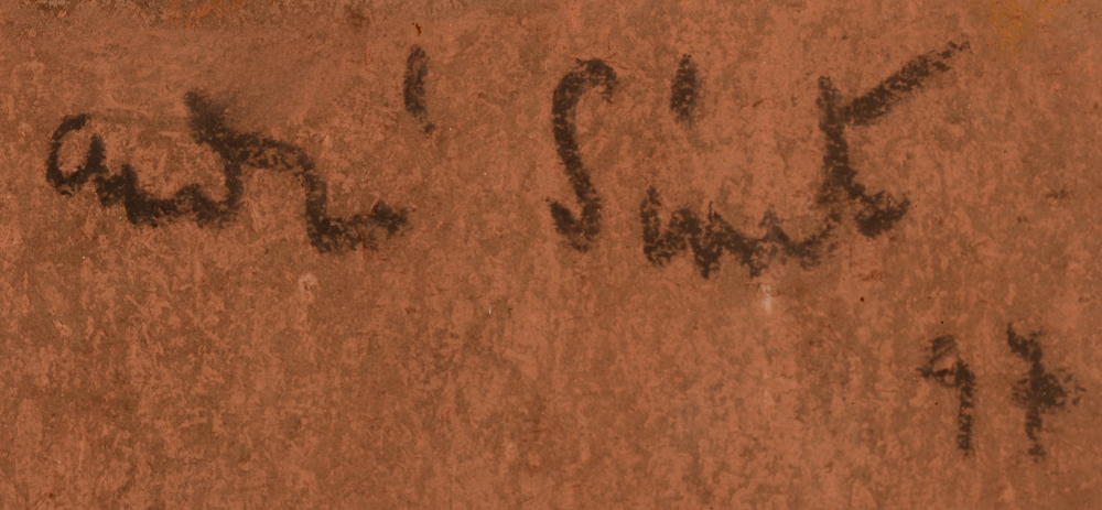 André Sinet — Signature of the artist and date, top right