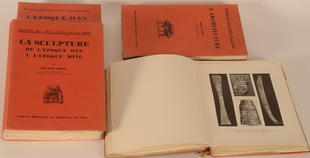 Oswald Sirén — A collection of 4 parts of the series in good condition