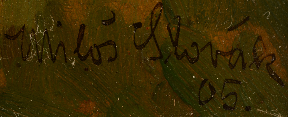 Milos Slovak — Signature of the artist and date bottom right
