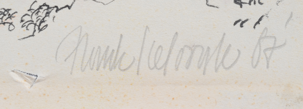 Frank Liefooghe — signature by the artist and date in pencil, bottom right